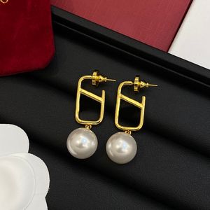 18K Gold Plated Luxury Brand Designers Letter Earring Stud Stainless Steel Geometric Women Steel Print Earrings stud Jewerlry 239231PE-3