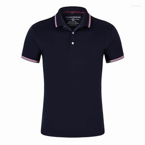 Polos masculinos 2024 moda marca esportiva verão camisa polo masculino design solto negócios casual algodão manga curta respirável