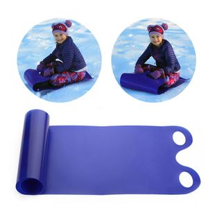 Slittino da neve invernale Slitta da snowboard pieghevole portatile Tavola da sci flessibile arrotolabile per bambini Accessori per slitta per adulti 230922