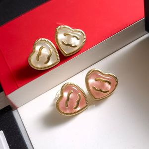 Lüks Marka Tasarımcıları Pirinç Bakır Mektuplar Saplama Gerçek Altın Kaplama 925 Gümüş Geometrik Ünlü Kadınlar Düğün Partisi Jewerlry