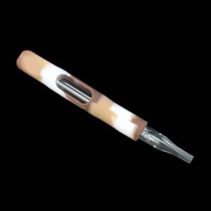 Силиконовая кварцевая ручка со стеклянными трубками диаметром 130 мм, концентрат нефтяной вышки, соломинка, мини-курительная трубка для курения бонга ZZ