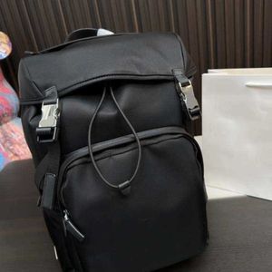 Backpack Brand Design Black Nylon Canvas Waterproof Woman Bags Vintage Shoulder Bag Large Capacity Cycling Travel Schoolbag 230822