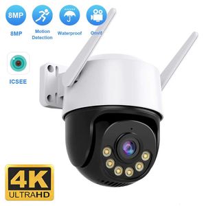 IP -kameror 4K 8MP -kamera 5MP Speed ​​Dome Auto Tracking PTZ Smart Home Outdoor Wireless WiFi Surveillance Monitor ICSEE 230922