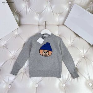 designer sweater for kids Embroidered doll pattern Knitted pullover for boy girl Size 90-150 CM round neck child Knitwear top Sep20