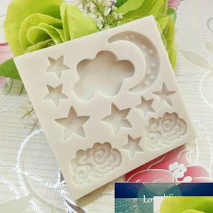 Bakning Molds Star Moon Cloud Shape Sile Mod 3D för fondantform Dekorera Chocolate Cake Gummy Mold Tools Appliance T1M9 Drop Deli Dhxze