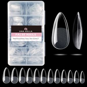 Unhas Falsas 120 Pcs Cobertura Completa Imprensa em Dicas de Unhas Stiletto Amêndoa Quadrada Caixão Francês Falso Falso Soak Off Gel Nail Extension Dicas Cápsula 230922