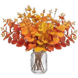 Christmas Decorations Artificial Silver Dollar Branches Autumn Decorations for Home Thanksgiving Party Decor R230922