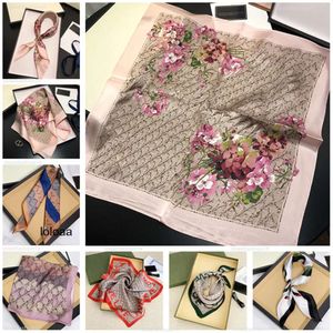 Wraps gglies Designer Letters Luage Print Floral Silk Square Scarf Headband for Women Head Fashion Long Handle Ribbon Bag Scarves Shoulder Tote S OGEU