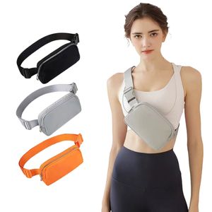 Sport Fanny Pack förvaringspåsar Midja Pack Nylon Vattentät kors Body Belt Bag Bum Bag Justerbar rem utomhussport som kör mobiltelefonväskor HW0092