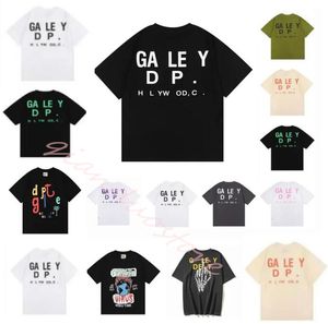 Camisetas masculinas Galerias Depts Tees Designer Summer Gallary Camisa Alfabeto Impresso Estrela Mesmo Pescoço Redondo T-shirt de Manga Curta para Homens e Mulheres Camisetas Oversize # 1F