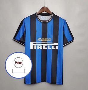 Finals da camisa de futebol retrô 2009 Milito Sneijder Zanetti Milan Eto'o Football 97 98 99 95 96 Djorkaeff Baggio Adriano 10 11 07 08 09 Zamorano Ronaldo Inters Ibrahim 335