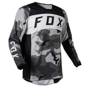 Fox Teleyi Motocross Jersey Racing Moto Clothing Quick Dry Mtb Shirts Dirt Bike Downhill Mountain DH Long Sleeve Cycling Jersey