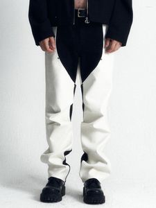 Pantaloni da uomo 27-46 2023 Uomo Donna Abbigliamento Originale Yamamoto Stile Impiombato Abbigliamento da lavoro in pelle Amanti casual Costumi taglie forti