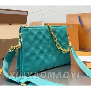 Kadınlar erkek tasarımcı çantaları m57790 kuzusun omuz çantaları lüks crossbody tote klasik kare el çantaları gerçek deri pm kabartmalı iki kayış zincir haberci çantası