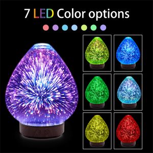 Air Humidifier Essential oil 100ML Oil Diffuser With LED Night Lamp Electric Aromatherapy USB Humidifier Ultrasonic for Home Purifier atomizer