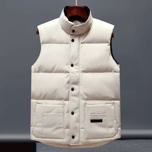 Мужской дизайнер Veste Puffer Жилет мужчина премиум -классная пара теплое толстое двойное молнии белки уклоняется, наполните, сохраняйте теплый черный и белый n