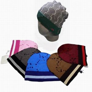 Bonés e chapéus Designers Mulheres Mens Designer Cap Homens Beanie Slouchy Knit Skull Cap Quente Meia Chapéus Caras Mulheres Listrado Inverno para Homens Chapéu Bucket