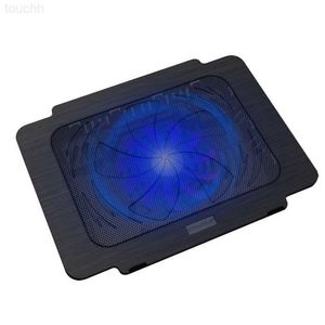 منصات تبريد الكمبيوتر المحمول Coolcold العلامة التجارية USB Super Ultra Thin Thin Laptop Pad Pad Pad Bookboor Chaiator Van Fan Pad Pad Pad Pad Pad L230923