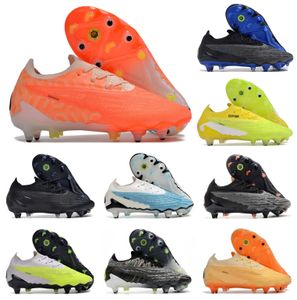 Män fotbollsfotbollskor Phantom GX Elite Link Pro SG Anti Clog Low Women Kids Stövlar Cleats Storlek 39-45