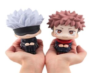 Anime jujutsu kaisen figur söt gojo satoru itadori yuji slå upp pvc anime action figur 2201189214000