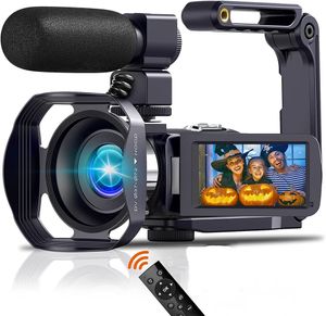 Camcorder 4K Professioneller Camcorder WIFI Digitale Videokamera für Youtube-Streaming Vlog-Recorder 18X Zeitraffer-Webcam-Stabilisator Videcam 230923