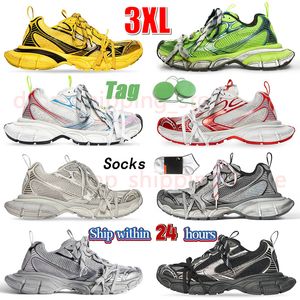 3XL Extra Laces Sneakers Designer Luxury Tess.s. Gomma Leather Nylon Printed Reflective Detail Worn-out effect Tennis Trainers Outdoor Sports Sneaker Mens Women 36-45