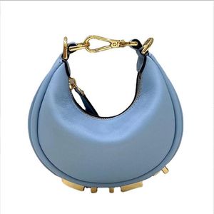 Nano Graphy Unterarmtasche Italien Roma Half Moon Hobo Mini Designer Clutch Umhängetasche Handtaschen Lady Leder Sattel Schulter Handb211p