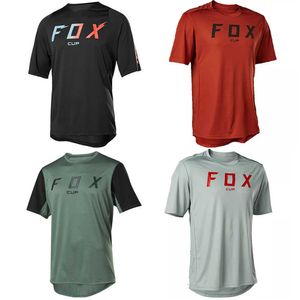 Män kort ärm cykeltröja Mtb Fox Cup Motocross Mountain Motorcykeltröja Downhill Jersey T-shirt