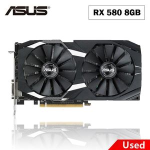 Placas gráficas usadas placas gráficas asus rx 580 8gb gddr5 mineração gpu placa de vídeo 256bit computador rx580 230923