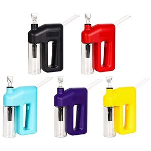 Kit di tubi per bong innovativi colorati elettrici a mano Kit per tubi per acqua Filtro in vetro Imbuto Ciotola per schermi Facile da pulire Portasigarette per tabacco alle erbe Bubbler Fumatori DHL