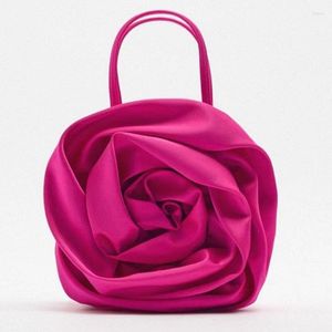 Akşam çantaları çiçek şekilli tasarım kadınlar çanta moda ipek çanta omuz crossbody kontrast rengi küçük kare