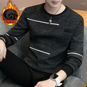 Men's Hoodies Long Sleeve Sweatshirt 2023 Spring Autumn Trend Preppy Style Teenage Boy Male Khaki Dark Gray