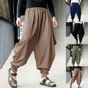 Мужские брюки 2023, персонализированные японские повседневные свободные шаровары в уличной одежде, мешковатые хиппи, уличные брюки Хакама