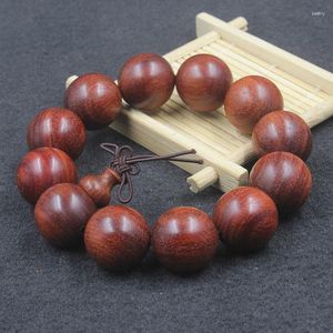 Charm Bracelets Red Sandalwood Buddha Bead Bracelet Handmade Blood 6-20mm Men's And Women's Hand Jewelry