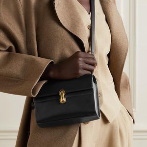 Evening Bags Savet Brand Designer Genuine Leather Women Shoulder Retro Style Crossbody Totes Classics Solid Lady Square