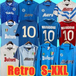 96 87 88 89 90 91 92 93 Napoli Retro Soccer Jerseys Coppa Napoli Maradona Vintage Calcio Classic Vintage Football Derts 1986 1987 1988 1989 1991 1993