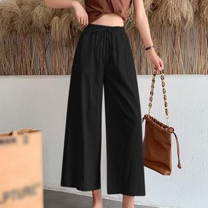 Calças femininas topos sólido cintura alta shorts elásticos verão feminino casual corredores streetwear bolso calças retas