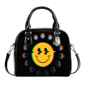 DIY Omuz Çantaları Özel Erkekler Kadın Omuz Çantaları Debriyaj Çantaları Totes Lady Backpack Moda Sevimli Gülümseme Kişiselleştirilmiş Çift Hediyeler Benzersiz 62218