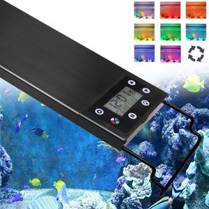 Aquários Iluminação 3060cm Fish Tank 247 Full Spectrum LED Light Aquarium Decoração Aquática Planta Crescimento Lâmpada IP68 À Prova D 'Água 100V240V 230923