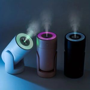 1 Stück 220 ml 360 Grad drehbarer Mini-Luftbefeuchter mit LED-Licht und Aromadiffusor für den Auto- und Heimgebrauch