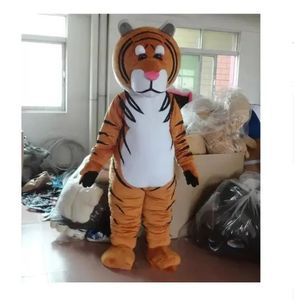 Hallowee lifelike tiger Mascot Costume Cartoon Anime theme character Carnival Adult Unisex Dress Christmas Fancy Performance Party Dress