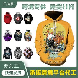 Sweter Halloween kreskówkowy anime 3D SWEATUR SWEATUJ JUBIE