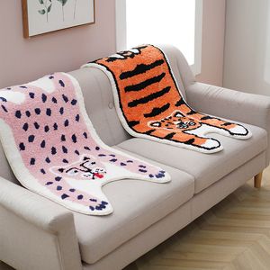 Carpets Tiger Carpet Home Decorations Cute Cartoon Living Room Coffee Tables Rug Anti Slip Bedroom Bedside Floor Absorbent Bath Mat 230923