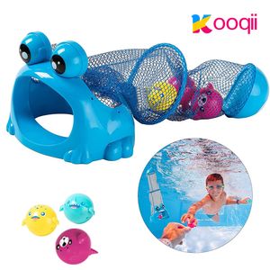 Bath Toys Summer Diving Training Toys Feed The Frog Game The Bottom Feeder Underwater Swimming Pool Dive Toys Bath Toys for Boys and Girls 230923