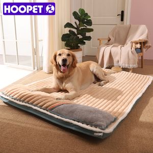 Dog Houses Kennels Accessories HOOPET Bed Padded Cushion for Small Big Dogs Sleeping Beds and Cats Super Soft Durable Mattress Removable Pet Mat 230923