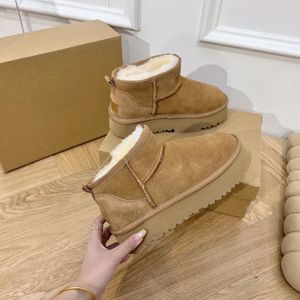 호주 호주 호주 클래식 클래식 따뜻한 부츠 디자이너 여성 Uggs 미니 하프 눈