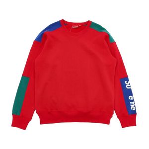 Super Designer Sweater Suprenne Brand Crewneck Kirin Arm Round Neck Contrast Sweater Red Hoodie Long Sleeve Sweater Street Bomber Hoodie 9690