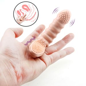 Brinquedos Anal Vibrador Vibrador Manga Dedo G Spot Massagem Butt Plug Estimulador Sexo para Mulheres Homens Masturbador Flertando Produto 230923