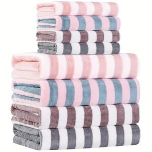 Bath Towel 8pcs 2pc 4 Colors Microfiber Set Towels For Bathroom Pool Beach Super Absorbent And Soft Quick Dry Lightweight 230923
