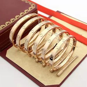 Luxus-Armband, Bettelarmband, Designer-Armband, Damenarmbänder aus Titanstahl, Markenarmreif, Schmuck für Damen, kostenloser Versand, Weihnachten, Valentinstag, Geschenk für Damen